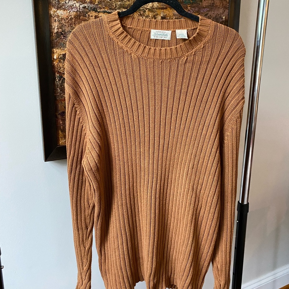 Vintage St. John’s Bay XL Men’s Ribbed Sweater, 100% Cotton